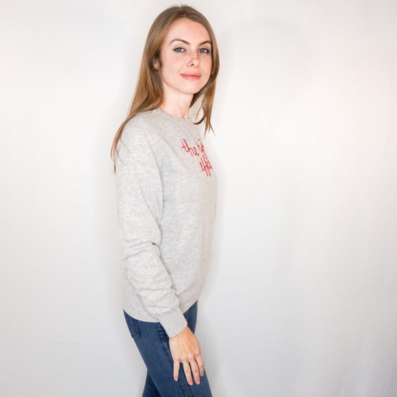 LINGUA FRANCA "The Ripple Effect" Cashmere Sweater - Picture 3 of 6